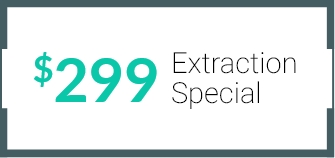 $299 extraction dental visit special